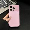 Гальванизированный чехол для телефона с большим окном для iPhone 17/16/15/14/Pro Max с защитой камеры