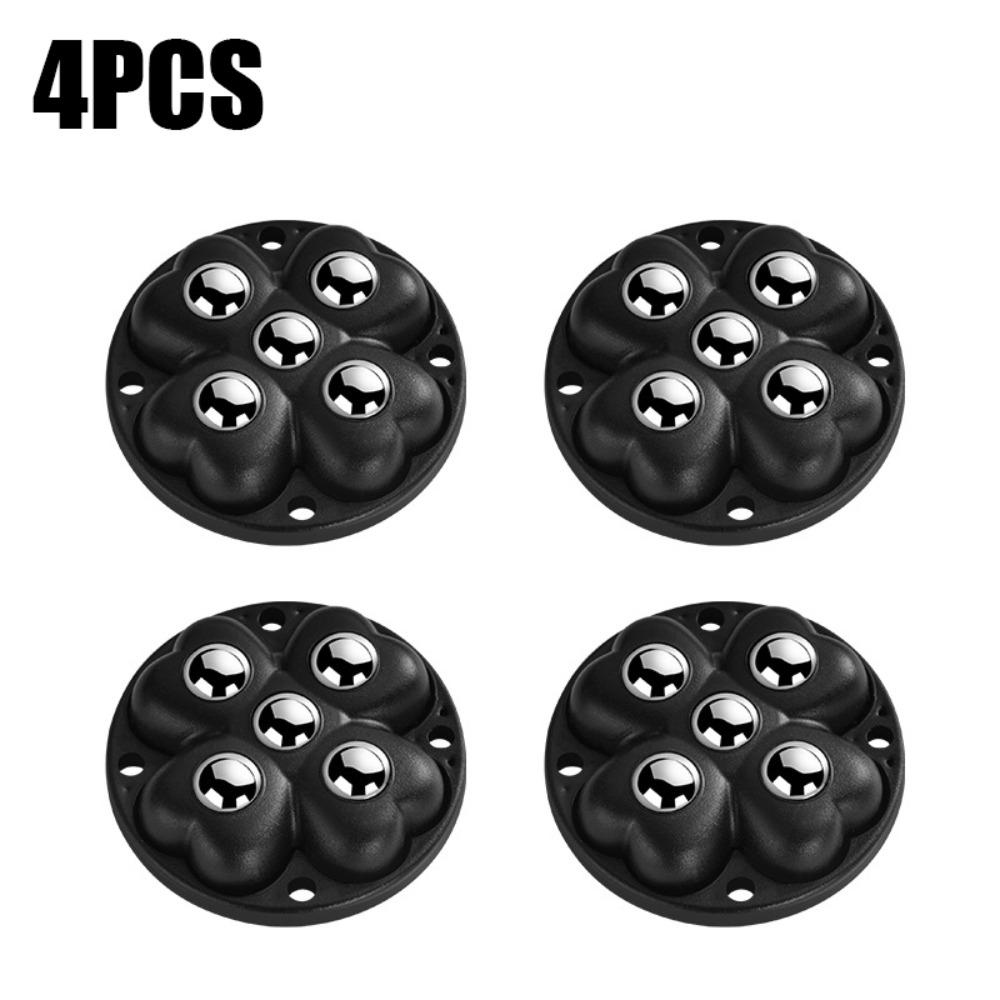 4 шт. Самоклеящиеся мебельные ролики, вращающиеся на 360°, ролик для ящика для хранения, новый шкив