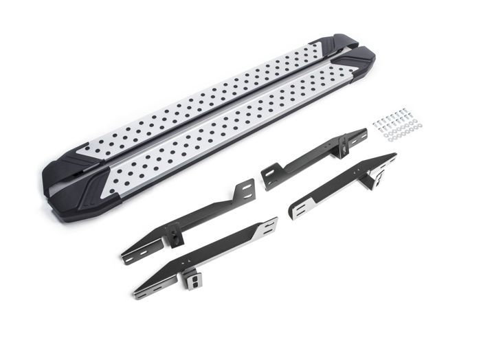 Marchepieds en aluminium - JJ-AUTOMOTIVE - Honda CR-V 2006-2012 - 2 pièces - Certificat ABE - Noir