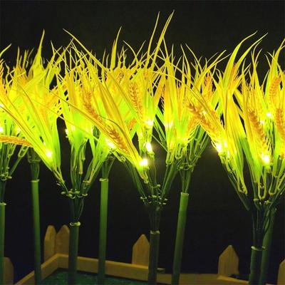 Светодиодный светильник на солнечной батарее, монтируемый на грунт, светильник-колышек в виде колоса пшеницы, светильник на солнечной батарее, садовое освещение