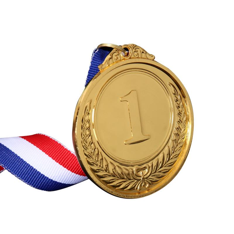 Spot Universal Medals: Gold, Silver, Bronze - Personalized Sports Meet Medals for Kids, Includes Numbers 1, 2, 3 and Custom Logo Printing