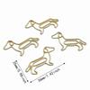 40PCS Photo Holder Animal Shape Paper Clips Golden Color Decorative Paper Clips  Bookmark Decoration