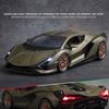 1/18 масштаб Lambo Sian, литая под давлением модель автомобиля, игрушечный автомобиль с откатным механизмом, звуком и светом для детей, взрослых, подарочная коллекция