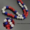 Rhinestones Baseball Necklace Unique Sports Ball Fashion Accessories  Men