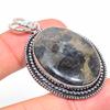 Coconut Jasper Handmade 925 Sterling Silver Jewelry Pendant 2.17" S0V07