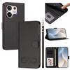 Happy Heart Pattern Magnetic Closure Vegan Leather Phone Case With Wrist Strap For vivo X200 FE