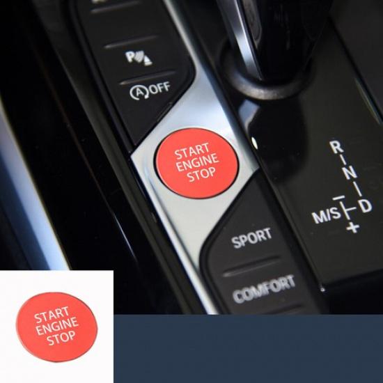 Red Aluminum Alloy Push Start Stop Engine Button Cover For BMW 3 Series G20 G21
