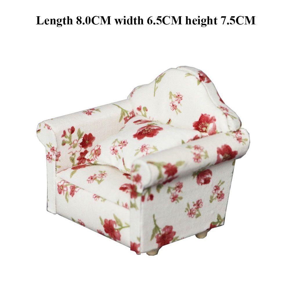 1:12 Кукол Девочки Подарки Мини Мебель Игрушки Миниатюрный Мягкий Диван Кукольный Домик Игрушка для Ролевых Игр