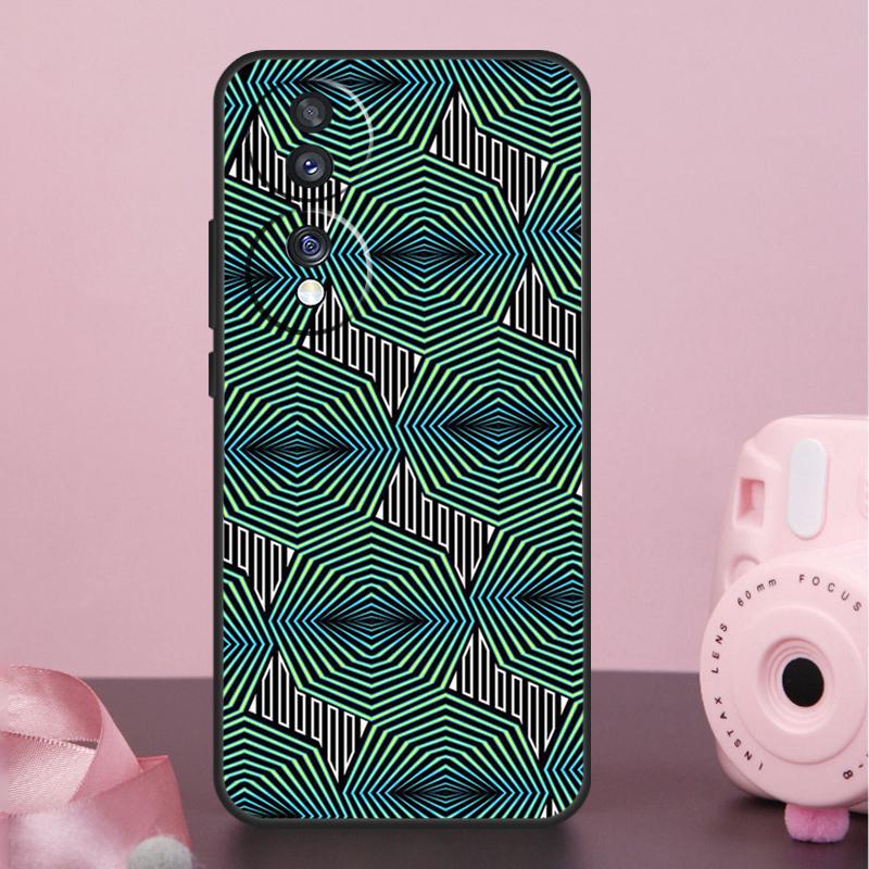 African Wax Pattern Fabric Funda For Honor Magic 6 Pro 5 Lite 10 50 70 90 Honor X8a X9a X8b X9b X7 X8 X9 X6a X7a Case