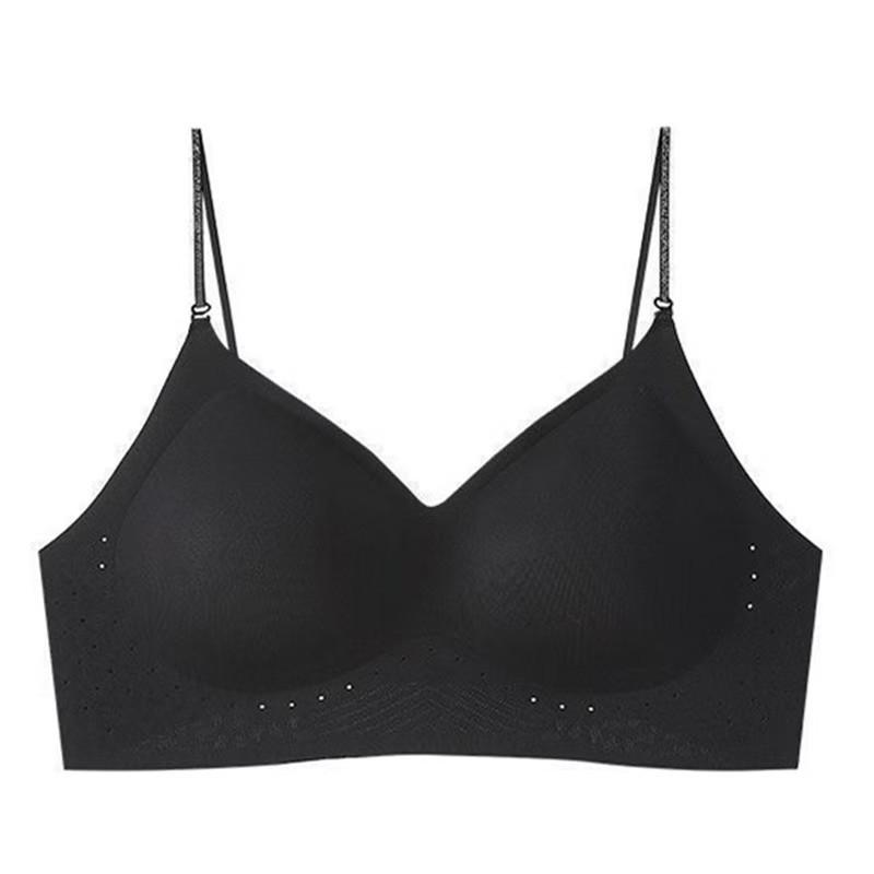Women's Summer Thin Flash Shoulder Belt Beautiful Back Sling Breathable Gather on The Support of Non Trace Underwear