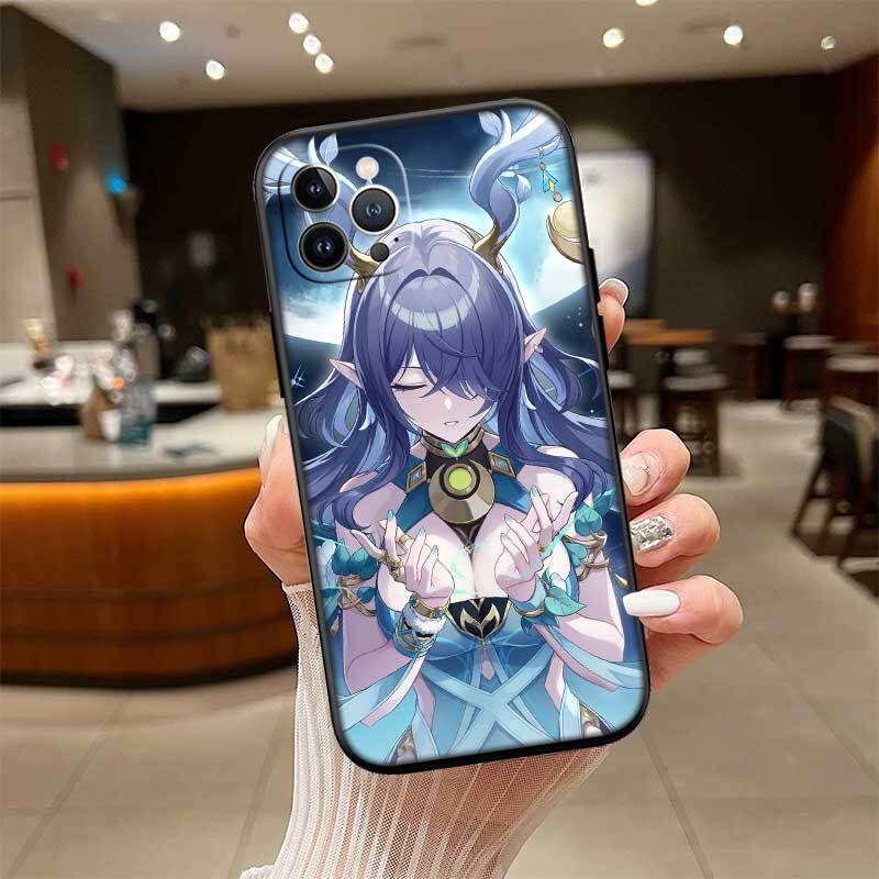 Чехол Genshin Impact для Samsung Note 20 10 S25 Plus Ultra Lite FE M20 M21 M30 M31 M51 A11 A26 A51 A52 A53 A56 A70 A71 A72 A73