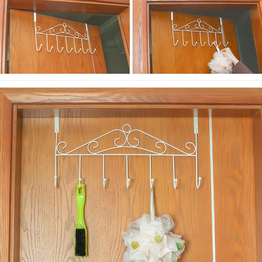 7 крючков над дверью, вешалка для ванной комнаты, пальто, одежда, шляпа, сумка, вешалка для полотенец, держатель