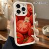 Phone Case: 2D flat, suitable for iPhone 18 17 16 15 14 13 12Pro protective case, Tomato Farm, perfect Christmas and Halloween holiday gift