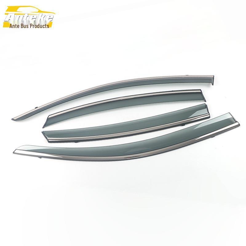 13-18 Teana PC Plastic Rain Deflector with 3D Stainless Steel Trim - Exterior Accessory