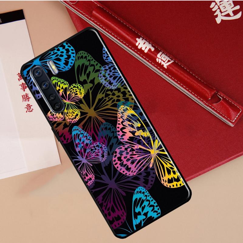 Luxury Butterfly Case For Oppo A60 A98 A58 A78 A18 A38 A80 A40 A77 A57 A17 A74 A54 A94 A96 A76 A16 A15 A5 Pro