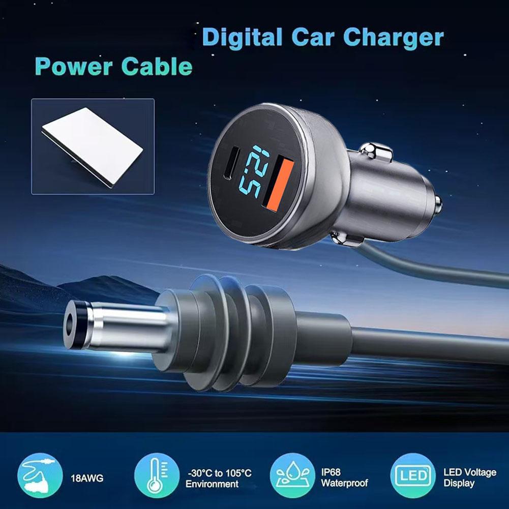 3 м 5 м для Starlink Mini Digital 3-в-1 автомобильная зарядка 2025 автомобильный адаптер питания постоянного тока функциональный Multi U7V1