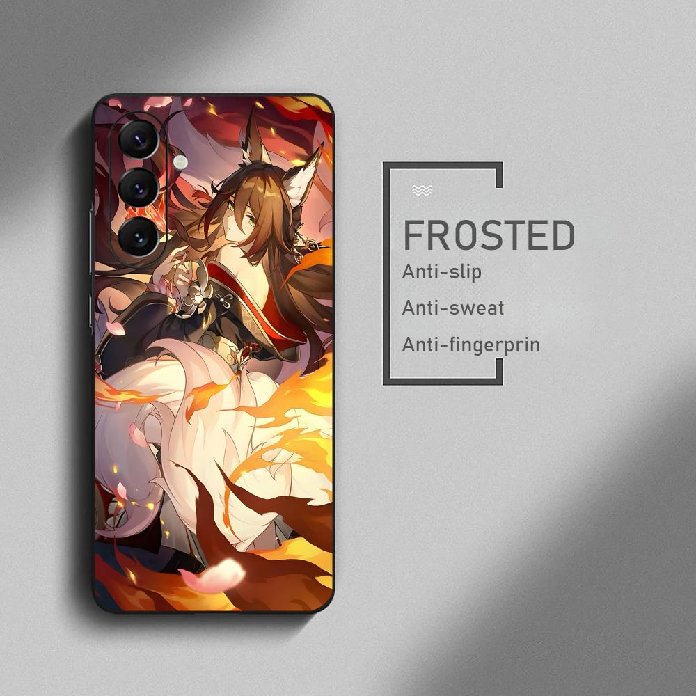 Чехол для телефона Fugue HonkaiStarRail Популярный для Samsung Galaxy S26 S25 S24 S23 S22 S21 Plus Ultra Note20 Мягкий Черный
