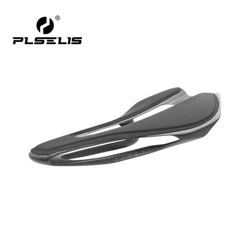 Carbon Fiber Road Bike Saddle - Lightweight Breathable Comfortable Short Nose Cycling