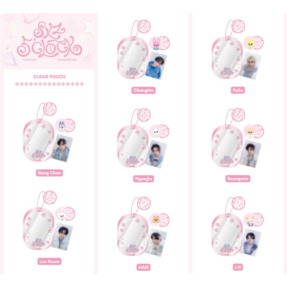 Stray Kids ПРОЗРАЧНЫЙ МЕШОЧЕК - SKZ 5'CLOCK