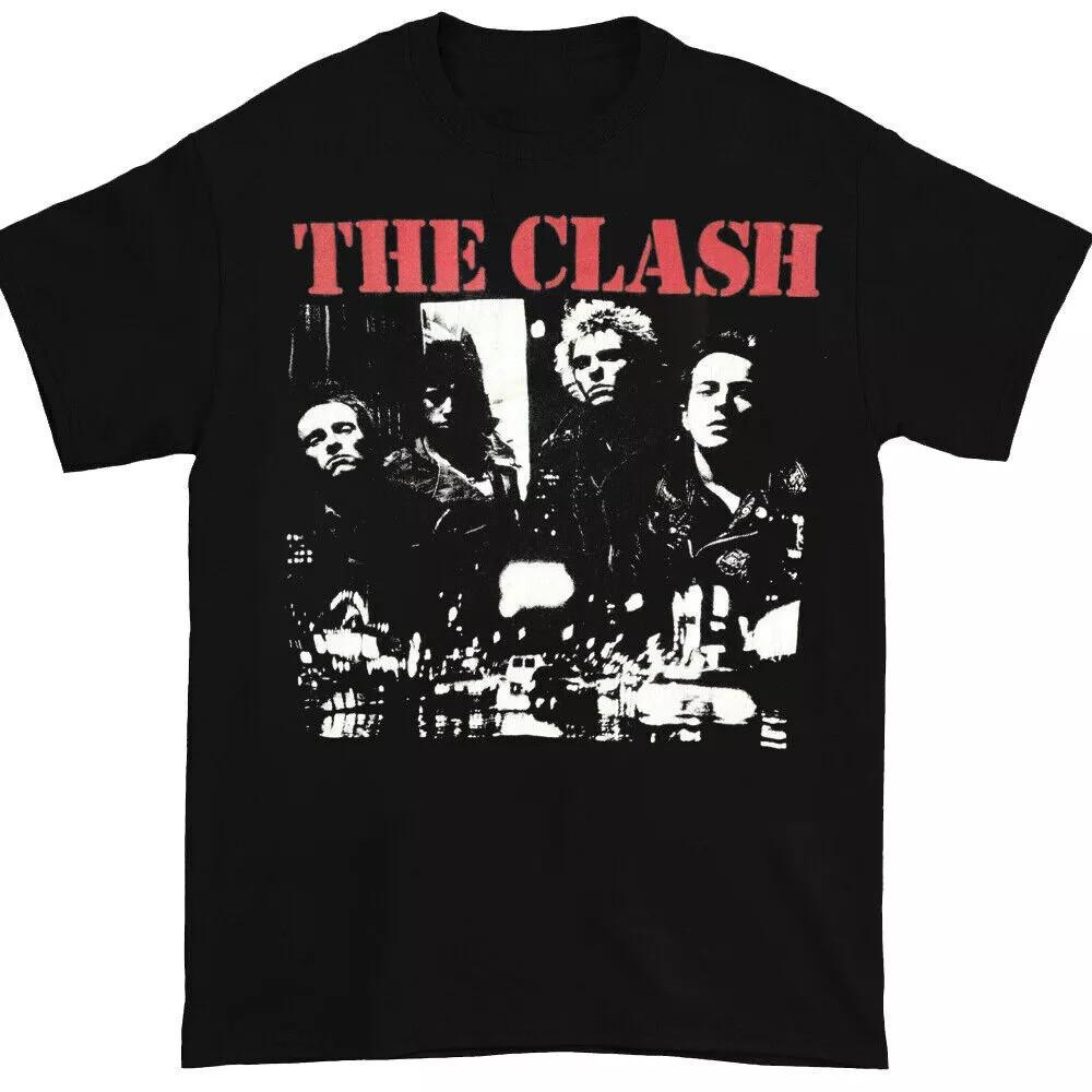 Редкая футболка группы The Clash Классическая черная S-5XL Унисекс футболка