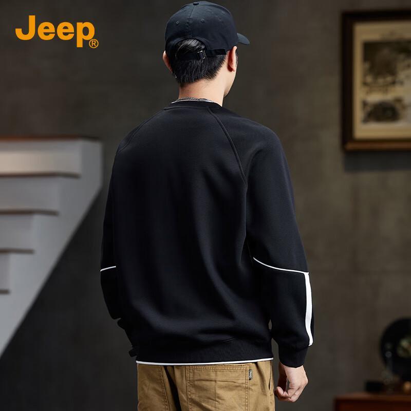 Jeep Мужская повседневная толстовка с вышитым логотипом