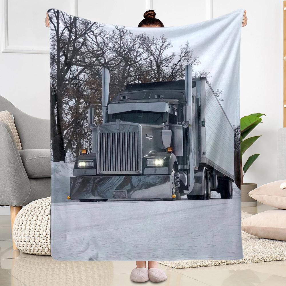Kw Heavy Trucks Blanket Comfortable Great For Bed Picnics Chair For All Occasions Digital Print Gift For Travel Home Birthdays