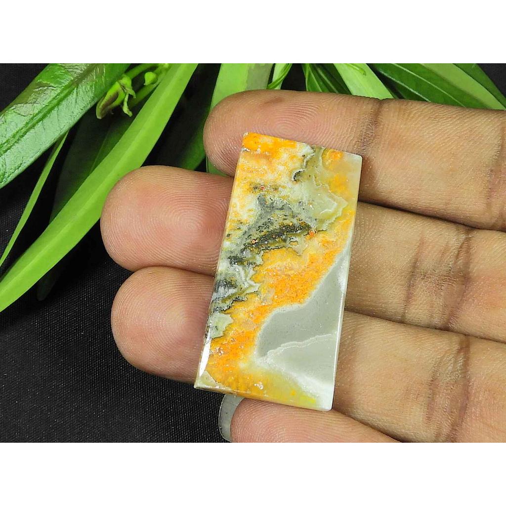 Натуральный желтый яшма шмель 28X38MM восьмиугольный кабошон россыпью драгоценный камень 45 карат SK-3715