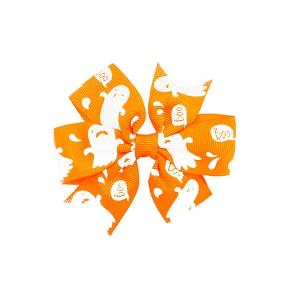 Заколка для волос в виде тыквы и летучей мыши-скелета, заколка-уточка, смешной бант на Хэллоуин, заколка для волос, косплей