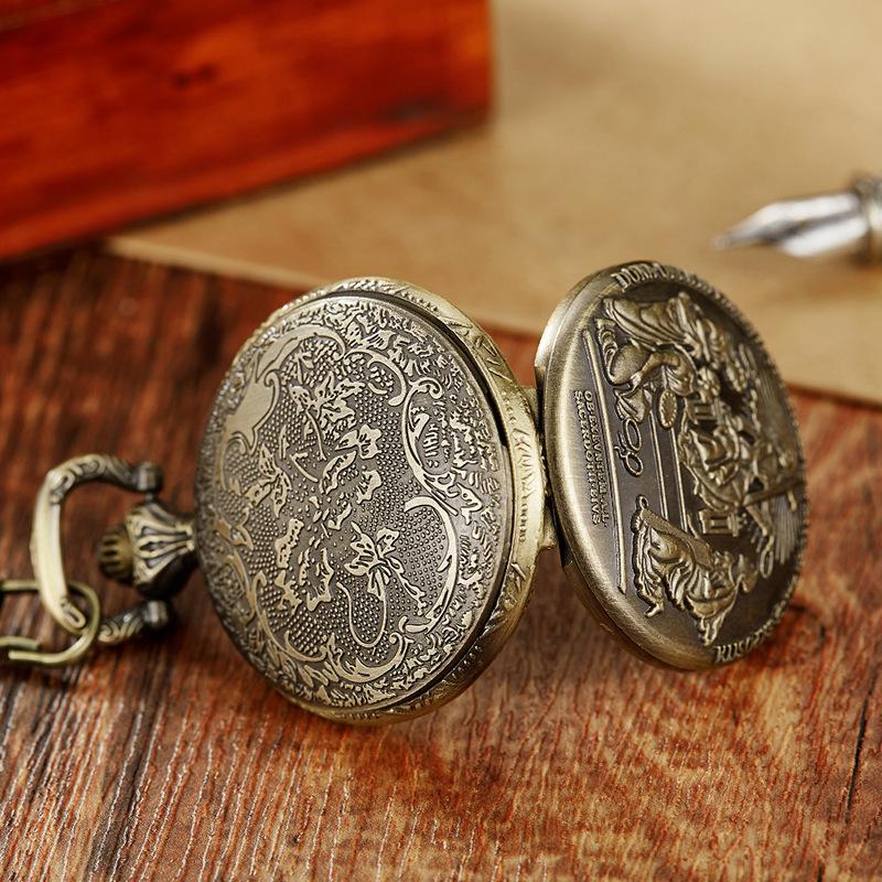 Ретро классические карманные часы Cross Quartz мужские и женские аксессуары карманные часы