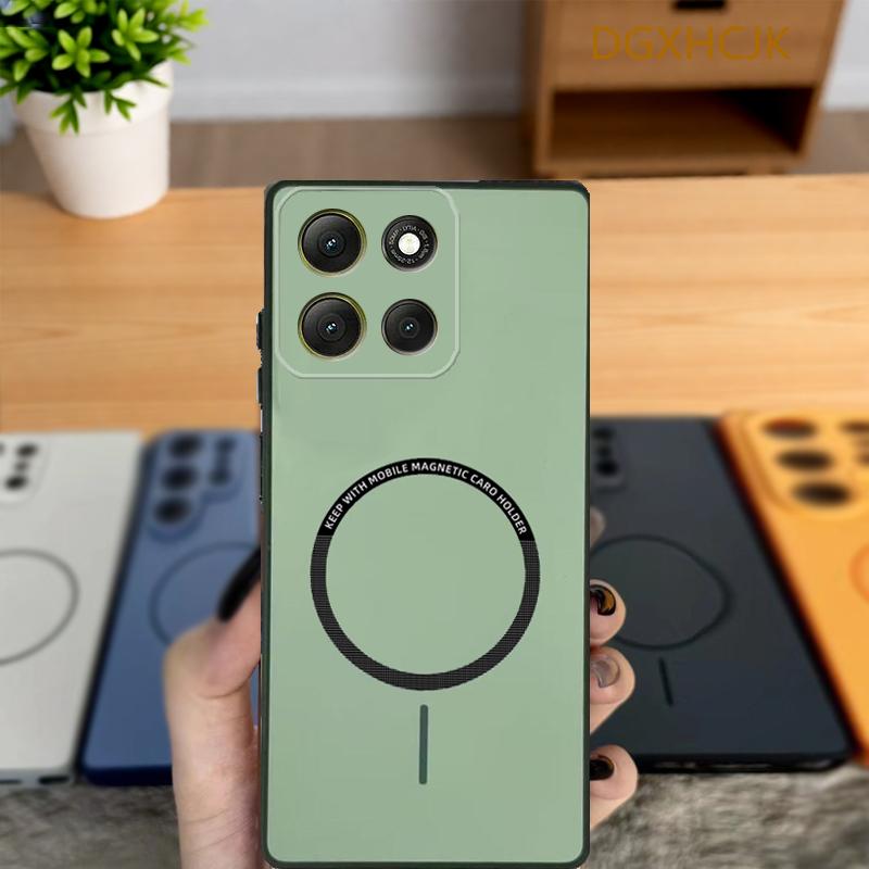 Для Motorola Moto G86 Чехол-аккумулятор Moto G86 Чехол для телефона Moto G86 Защитная крышка Moto G86 G86 Ударопрочный Цветной Магнитный Жесткий Силиконовая задняя крышка