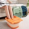 Compact Foldable Footbath with Cover - Deep Massage Foot Soak Bucket for Adults