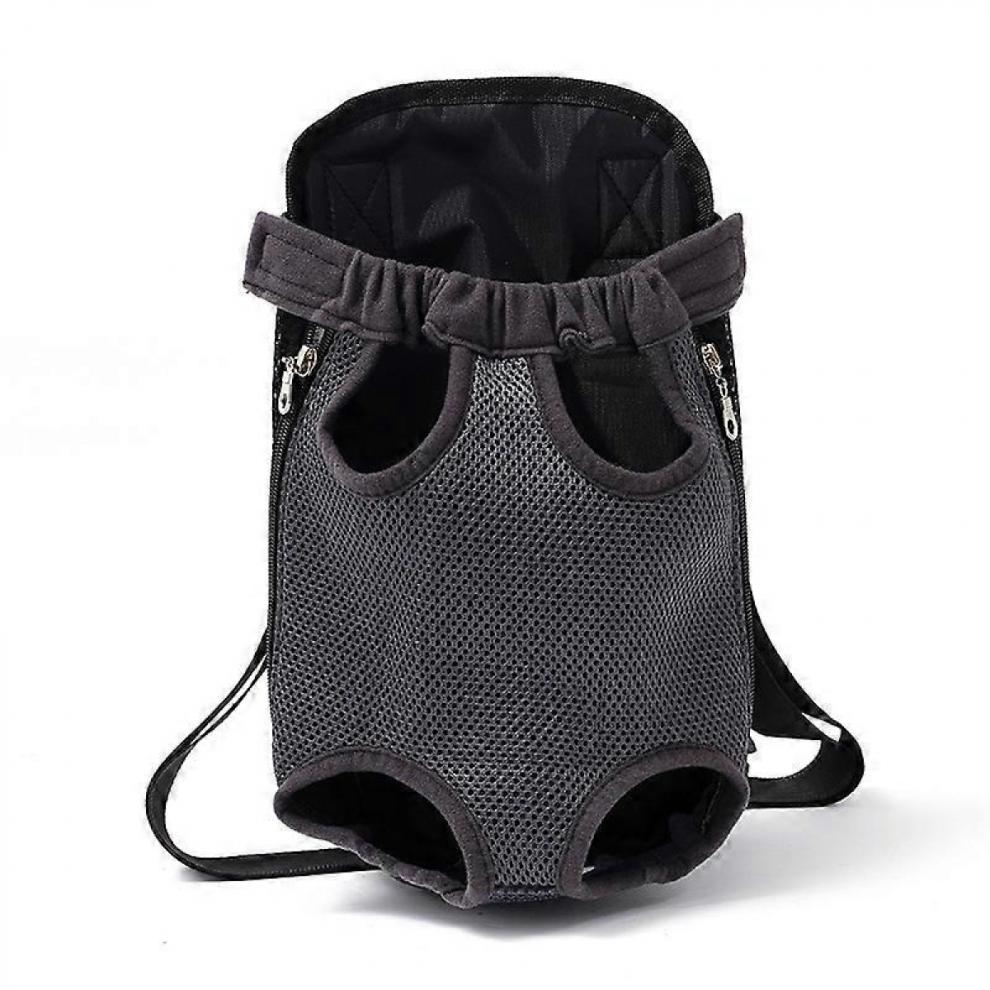 Tragbarer, Atmungsaktiver Schwarzer Rucksack Für Katzen Und Hunde Zum Ausgehen (Größe M)
