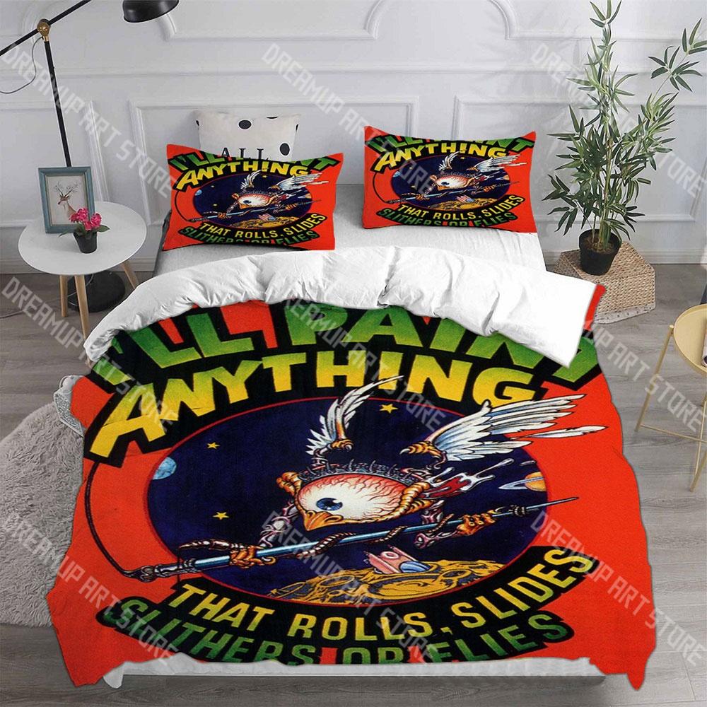 Модные Истории Rat Fink Комплект Постельного Белья Односпальный Полуторный Полный Евро-Размер Кинг-Сайз Комплект Постельного Белья Для Детской Комнаты Комплекты Пододеяльников Комплект Простыней