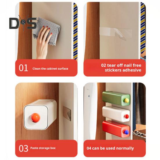 Socks Storage Box Large Capacity Wide Application No Drilling Easy To Install Dustproof Wall Mount Organizer Storage Case