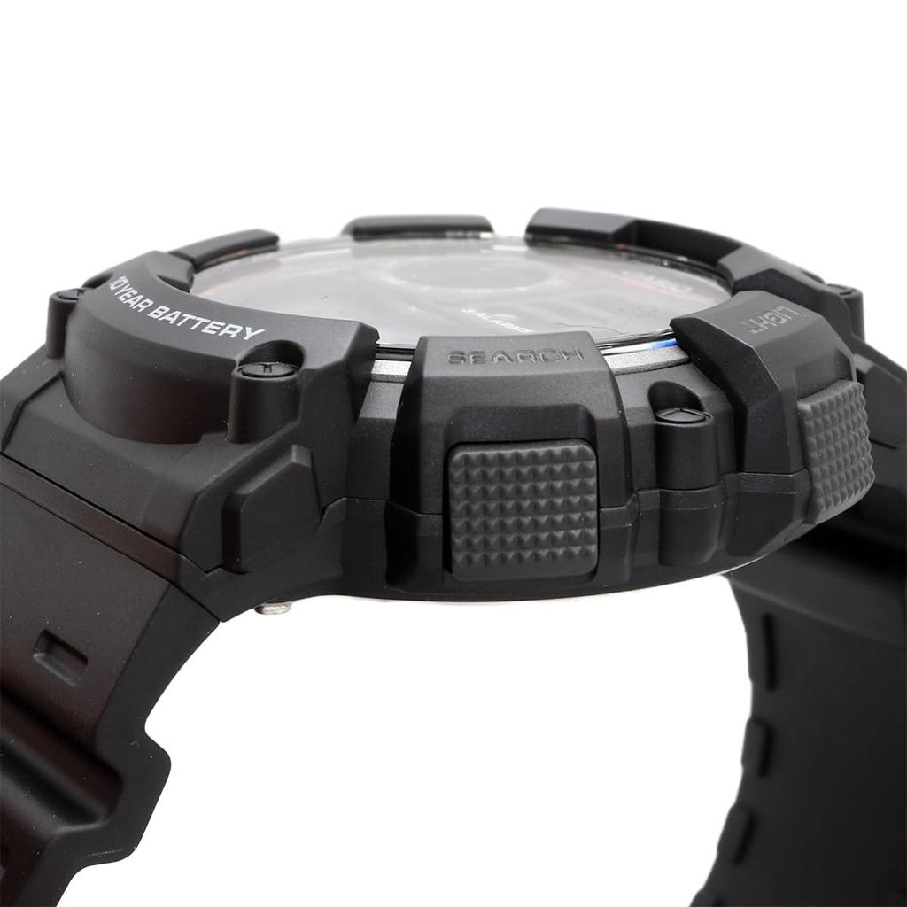 Casio Цифровые мужские часы с отображением данных о рыбалке и луне, WS-1500H-1AV Черные, Модель для зарубежного рынка [Параллельный импорт]