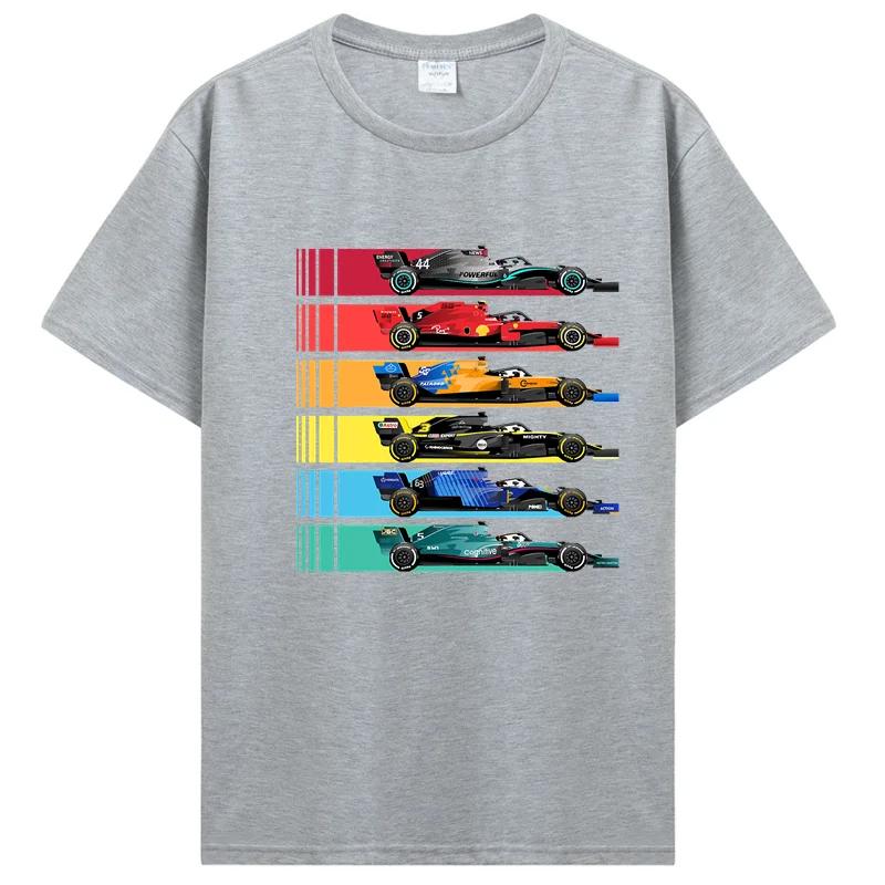 F1 Team Racing Fans T Shirt Formula One Racer Lando Norris Tees Unisex Unisex Vintage T-shirt Cotton Crew Neck Short Sleeve Unisex Tshirt