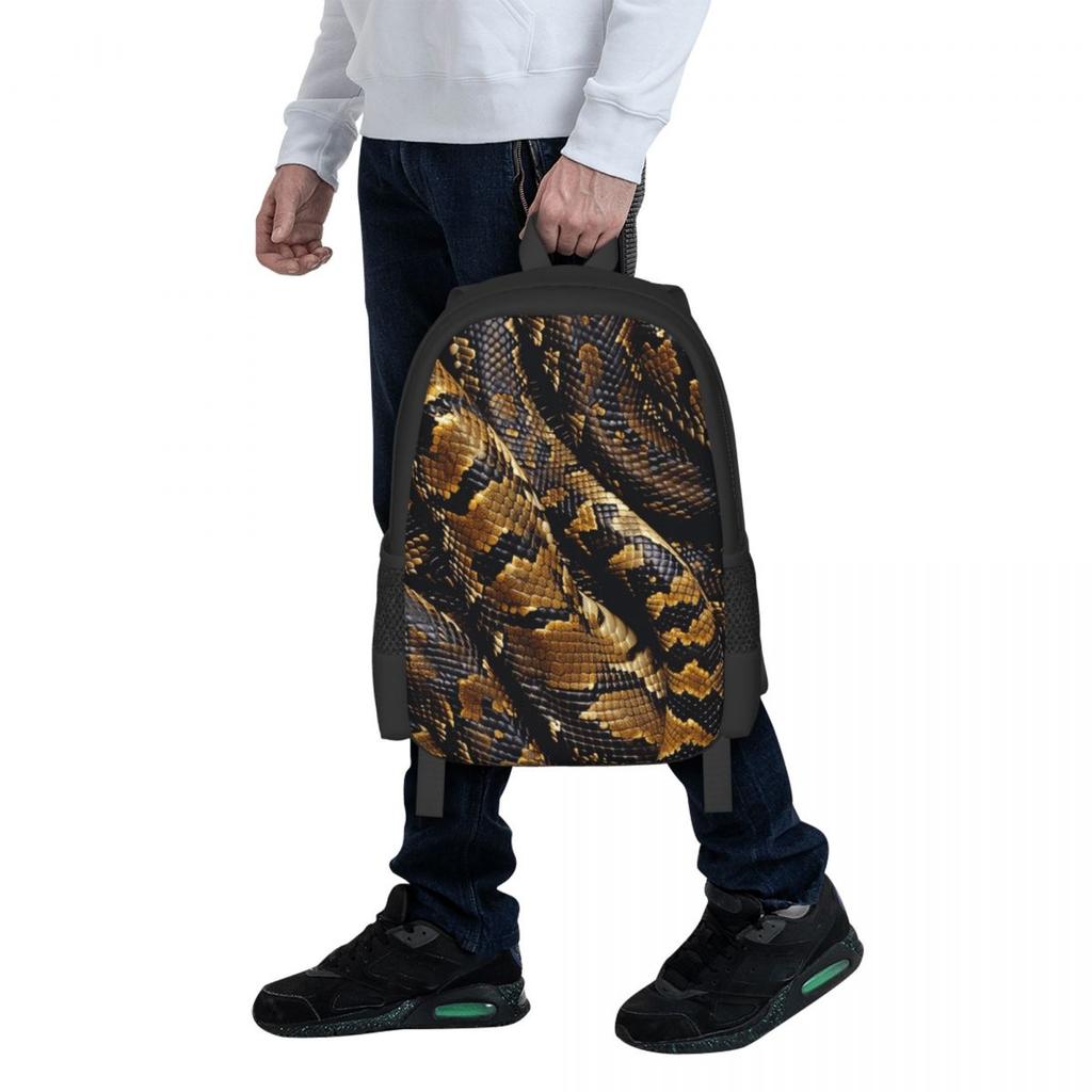 Snakes On A Train Student Backpack School Bag Hiking Travel Daypack for Boys Girls Fashion Bookbag Shoulder Bags