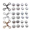 4 Sets Adjustable Size Buckle Extender Set Replacement Metal Button