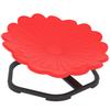 Flower Shaped Sensory Spinning Chair With Non Slip Base For Balance Coordination Red