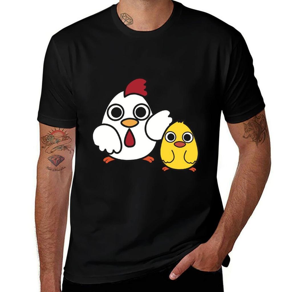 Chicken and Chick TShirt Breathable Sportswear TShirt for Unisex