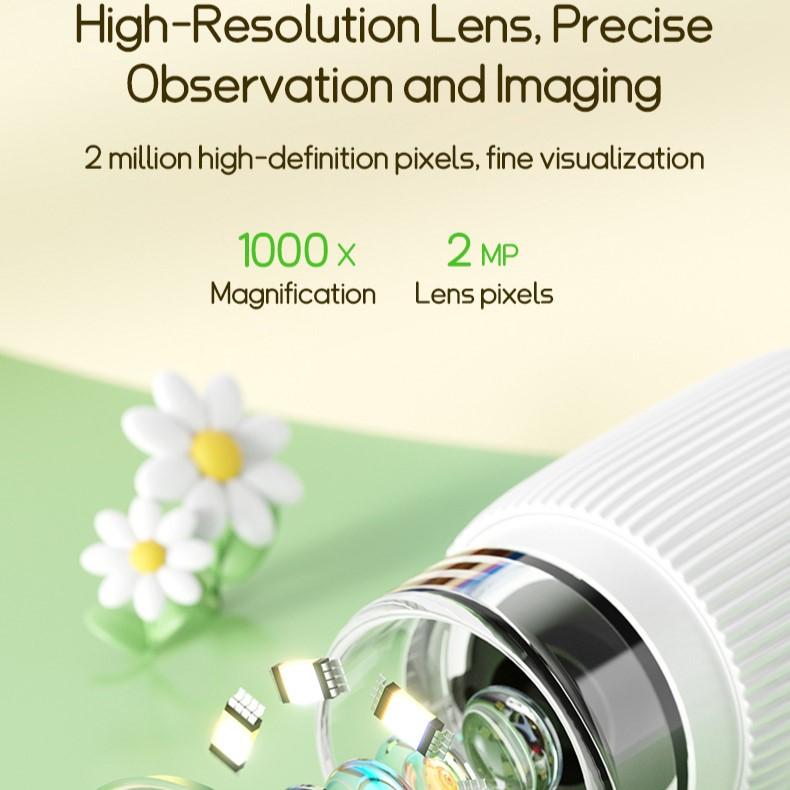 Электронный цифровой микроскоп высокого разрешения, детский ручной портативный увеличитель