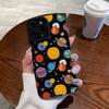 Для iPhone 16 Pro Max Цветная Планета Силиконовый Чехол Для iPhone 15 14 17 Pro Max Plus Air 11 12 13 Mini Кожаный Ударопрочный