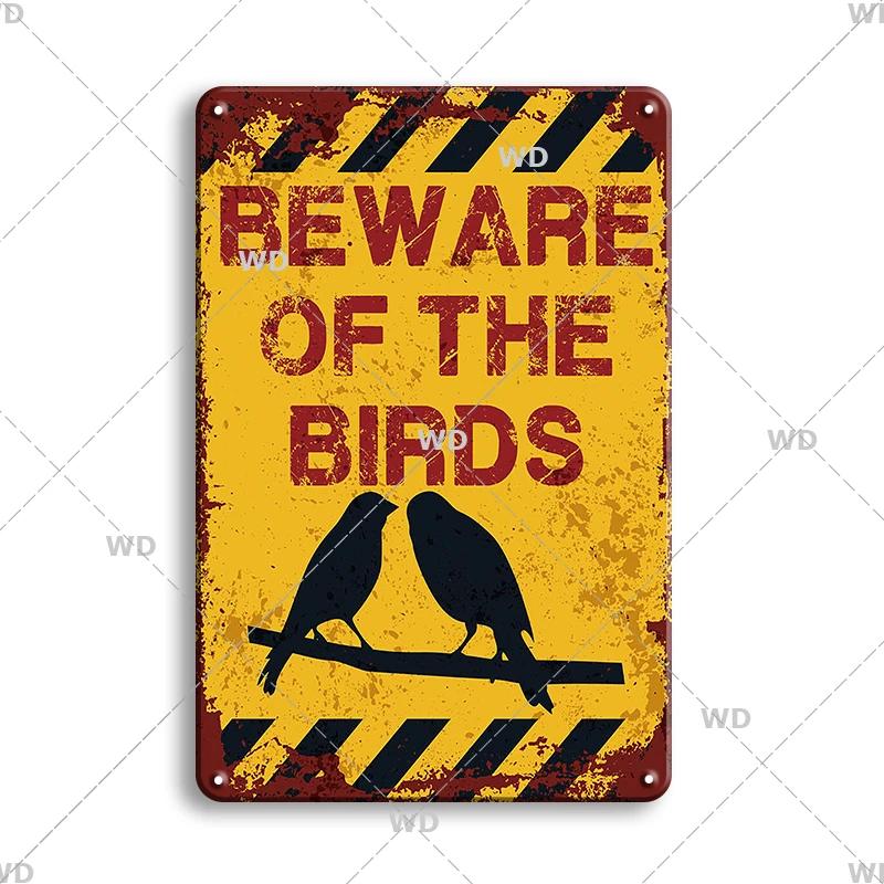 Предупреждение Опасность Металлические Знаки Остерегайтесь Животных Постер с Котом Винтажная Настенная Табличка Металлическая Тарелка Паб Бар Дом Живопись Декор для Мужской Пещеры