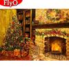5D DIY Diamond Painting Christmas Tree Full Square Drill 5D Diamond Embroidery Landscape Mosaic Rhinestone Kit Home Decor