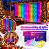 Декоративная гирлянда-штора, модель для украшения окна и стены