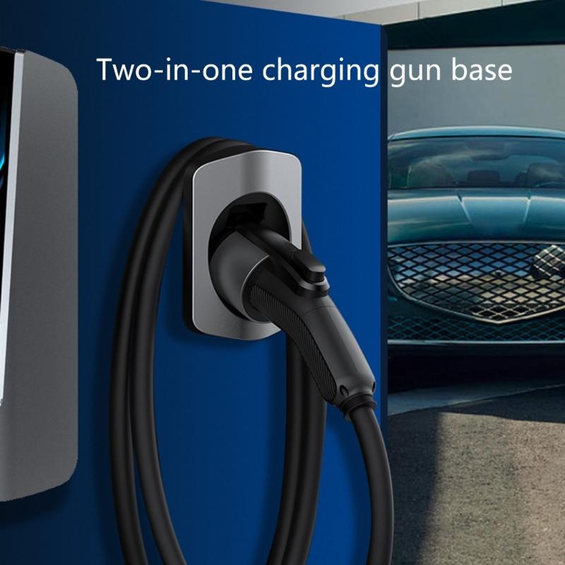 EV Chargers Holder Electric Car Chargers Wall Mount Chargers Station Dock Organizes Cable Safely Secures Plugs Position