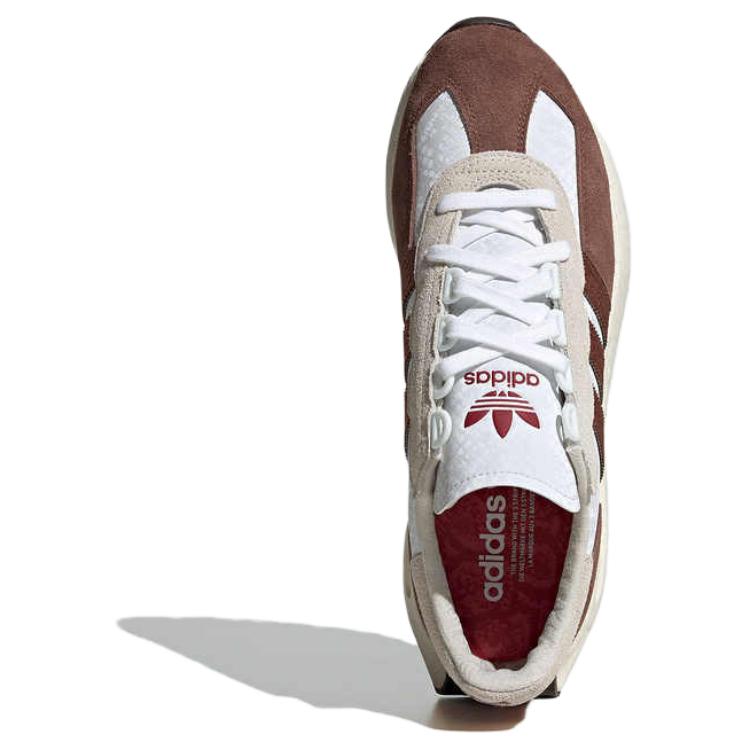 Adidas Оригинальные Retropy E5 Boost Повседневные Удобные Нескользящие Прочные Низкие Кроссовки для образа жизни Унисекс Коричневые JP8552