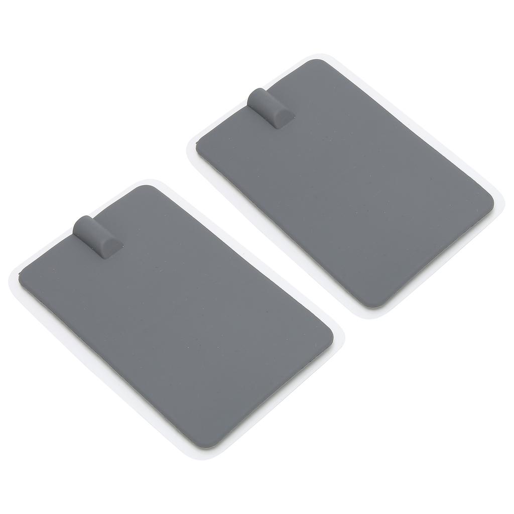 2шт силиконовая электродная накладка мягкая электродная накладка для физиотерапевтического инструмента серая 7 x 11см