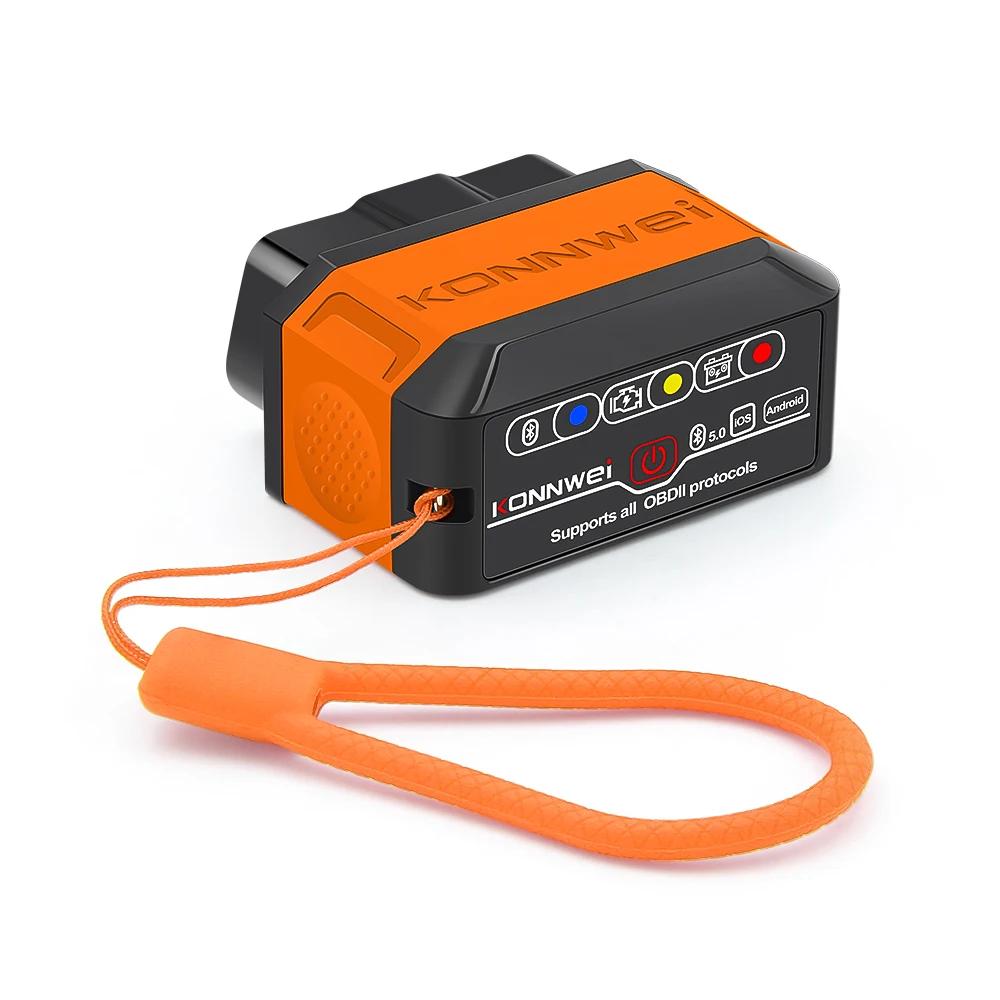 KONNWEI KW906 ELM327 V1.5 Pic18F25K80 OBD2 Сканеры Bluetooth 5.0 Для Android/IOS OBD 2 Автомобильный диагностический инструмент Считыватель кодов PK iCar2