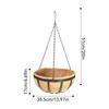 Hanging Baskets for Plants with Coco Liner Flower Basket Pots Holder Hanger Hook Deck Patio Porch Garden Balcony Decoration